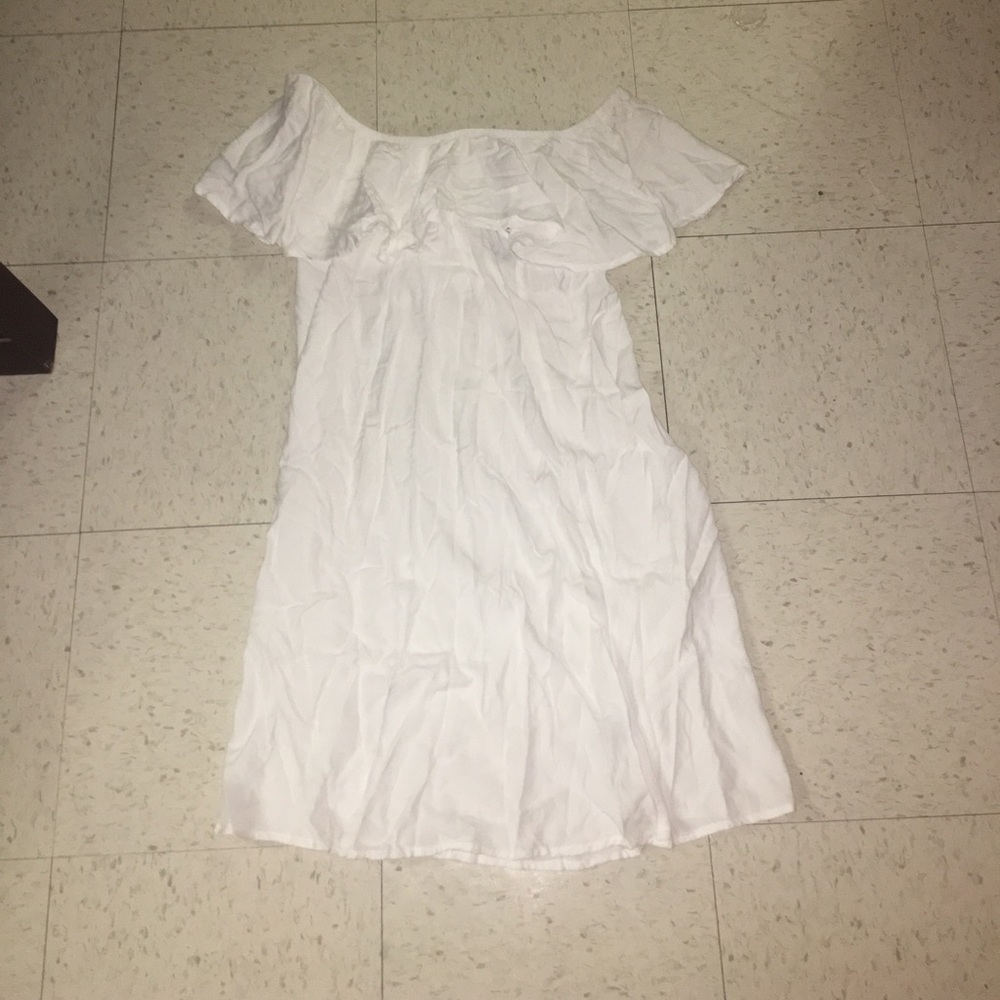 White off the shoulder dress